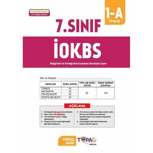 2026 7 Sınıf Topaç Yayınları ÖZGÜN İOKBS-BURSLULUK 6lı Deneme Paketi Dijital Çözümlü Türkiye Geneli