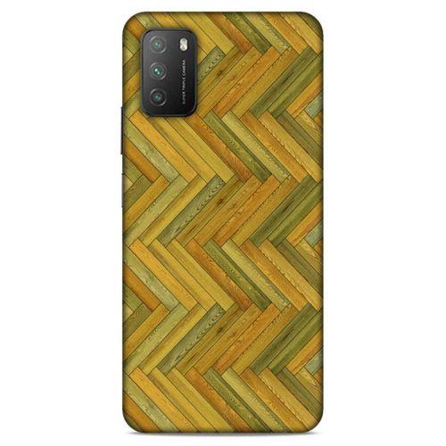 Lopard Xiaomi Poco M3 Uyumlu Kılıf Wood'X (32) Soft Silikon Kılıf Desenli