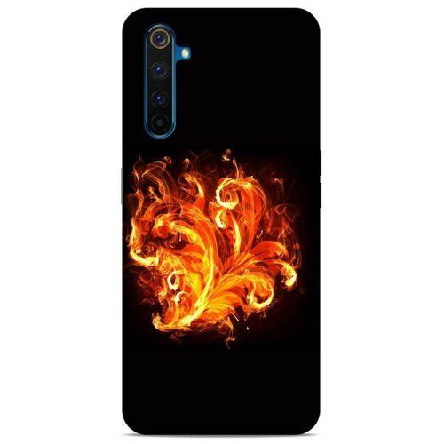 Lopard Oppo Realme 6 Uyumlu Kılıf FireX (22) Tam Koruma Kılıfı Ateş Buket