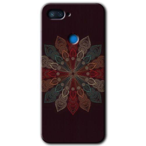 Xiaomi Mi 8 Lite HD Baskılı Kılıf + 9D Tam Ekran Koruyucu - Mandala Flower Wal
