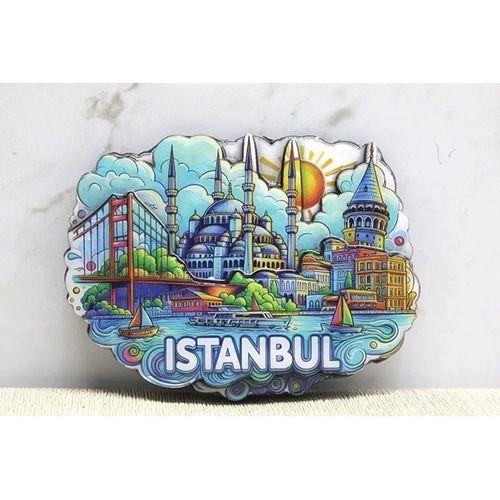Ahşap İstanbul Temalı Magnet Alk4361