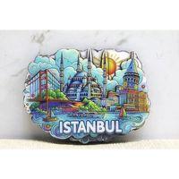Ahşap İstanbul Temalı Magnet Alk4361
