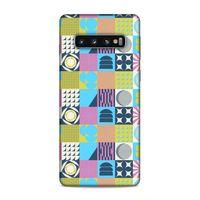 Samsung Galaxy S10 Uyumlu Kılıf Insomnia (43) Thin Fit Kılıf Mavi Sarı