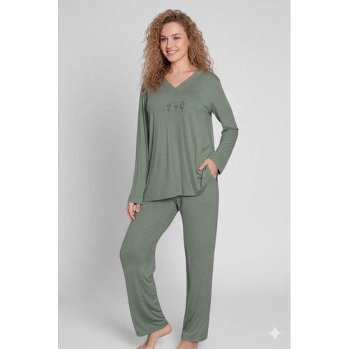 Limissi Viskon Uzun Kollu Kadın Pijama Takımı 24642