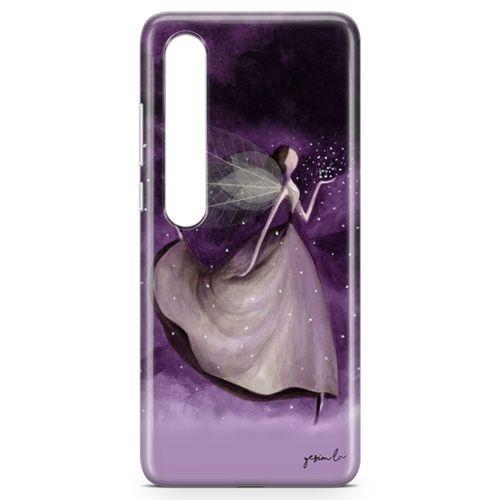 Xiaomi Mi 10 Kılıf Mor Peri Arka Kapak Koruma Desenli Full Koruyucu