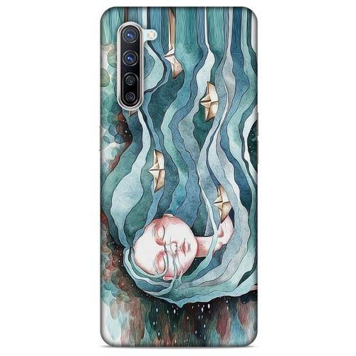 Oppo Reno 3 Pro 5g Kılıf Depresyon (45) Liquid Air Kılıf Bordo Gri