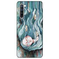 Oppo Reno 3 Pro 5g Kılıf Depresyon (45) Liquid Air Kılıf Bordo Gri