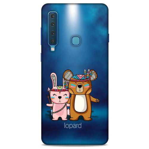 Samsung Galaxy A9 2018 Kılıf FunnyMaX (2) Kabı Lacivert Beyaz