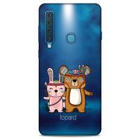 Samsung Galaxy A9 2018 Kılıf FunnyMaX (2) Kabı Lacivert Beyaz