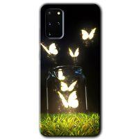 Samsung Galaxy S20 Plus Kılıf HD Desen Baskılı Arka Kapak - Işıklı Kelebekler