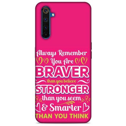 Realme 6 Uyumlu Kılıf Pembe Delisi (50) Shockproof Kılıf Writing