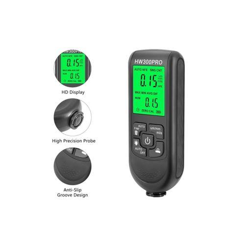Hw-300pro Araba Boyası Film Otomatik Kalınlık Ölçer 0-2000um Fe & Nfe Kaplama Kalınlık Test Cihazı M