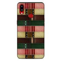 Samsung Galaxy A10s Kılıf Patchwork (41) Tank Kılıf Koyu Yeşil Pembe