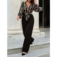 Kadın Uzun Kollu Kruvaze Yakalı Belden Kuşaklı üst Dalgıç Alt Ithal Krep Tulum