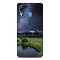 Lopard Samsung Galaxy A40 Uyumlu Kılıf Gece'S (44) Tough Armor Kılıf Siyah Gece