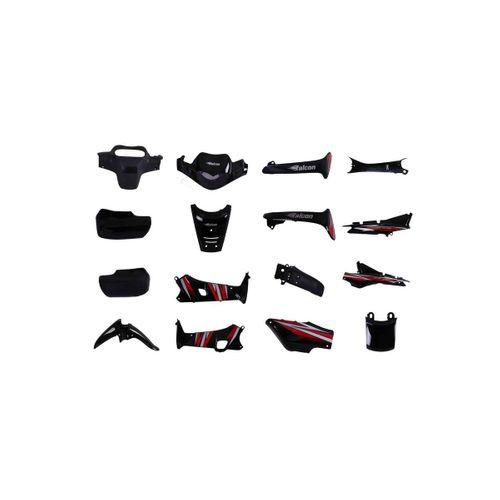 FALCON Kaporta Seti Takım (16 Parça) Siyah-kmt Çelik 100 Orijinal