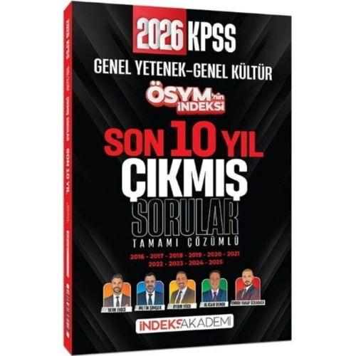 2026 KPSS Genel Yetenek Genel Kültür ÖSYM nin İndeksi Son 10 Yıl Çıkmış Sorular İndeks Akademi