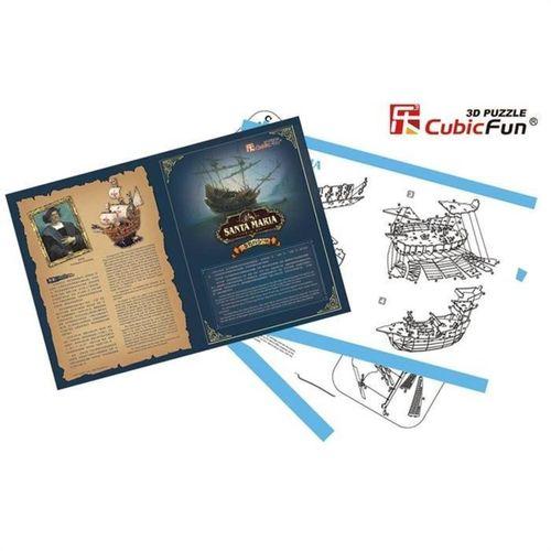 Cubic Fun 3D 113 Parça Puzzle Santa Maria Gemisi