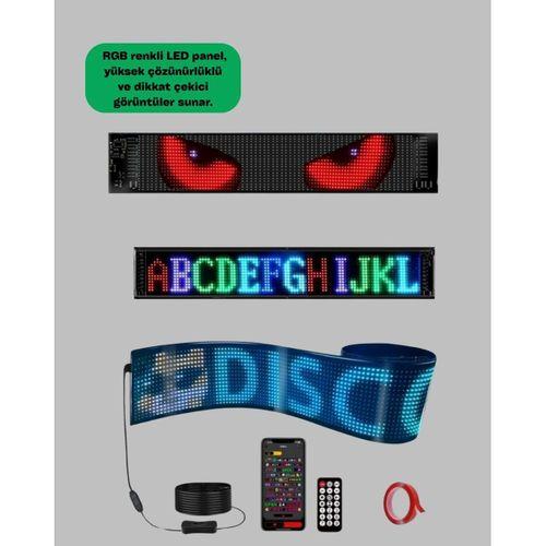 Usb Girişli Rgb Led Tabela Ayarlanabilir Parlaklık Ve Kayan Yazı Özellikli