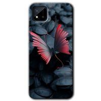 Realme C11 Kılıf Baskılı Arka Kapak - Dark Butterfly +Tam Ekran Koruyucu