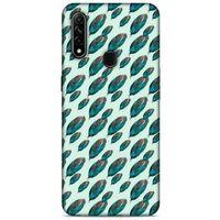 Oppo A31 Kılıf Desenli Özel Seri Tüyler (50) Shockproof Kılıf