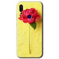 MRCİLETİSİM Xiaomi Redmi Note 7 Kılıf Baskılı Kapak - Kırmızı Gül + 5D Tam Kaplayan Cam