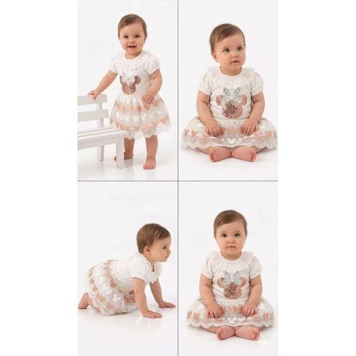 9/18 Ay Payet Baskılı Etekli Bebek Takımı