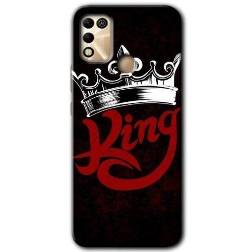 İnfinix Hot 11 Play Kılıf HD Desen Baskılı Arka Kapak - King