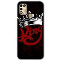 İnfinix Hot 11 Play Kılıf HD Desen Baskılı Arka Kapak - King