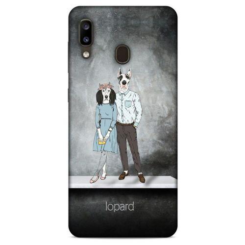 Samsung Galaxy A20 Kılıf FunnyMaX (46) Core Armor Kılıf Antrasit Köpek