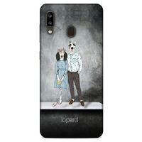 Samsung Galaxy A20 Kılıf FunnyMaX (46) Core Armor Kılıf Antrasit Köpek