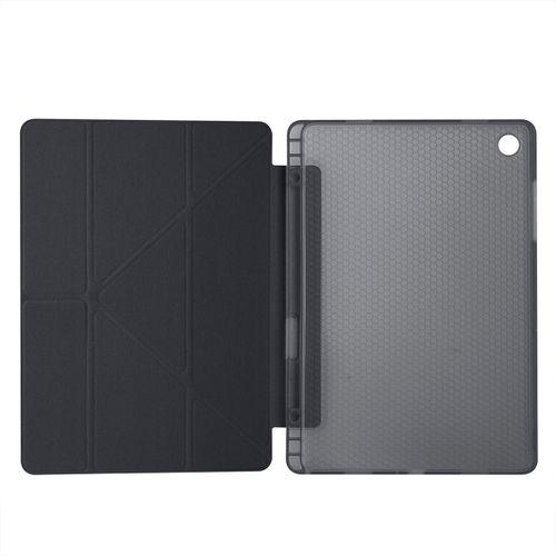 Galaxy Tab A11 Plus Kılıf Zore Tri Folding Kalem Bölmeli Standlı Kılıf