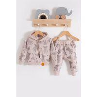 Cool Bear Kapüşonlu % 100 Pamuk Erkek Bebek Takımı