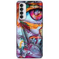 Lopard Oppo Reno 4 Pro Uyumlu Kılıf Sürreal Yüzler ♀ (14) Lansman Kılıf Desenli