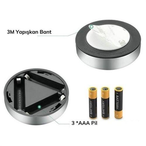Angel Of Life® Kablosuz Spot Pilli Dokunmatik Led Lamba 3 Ledli Dolap Lambası