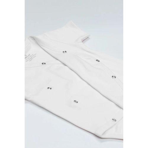 Organik Natural Basic Style Kruvaze Yarım Kol Body BS17101 Beyaz