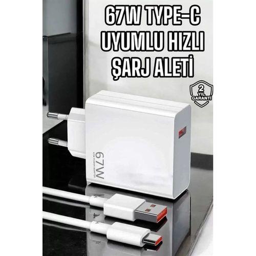 Şarj Aleti Turbo Hızlı 67w Type-c Hızlı Şarj