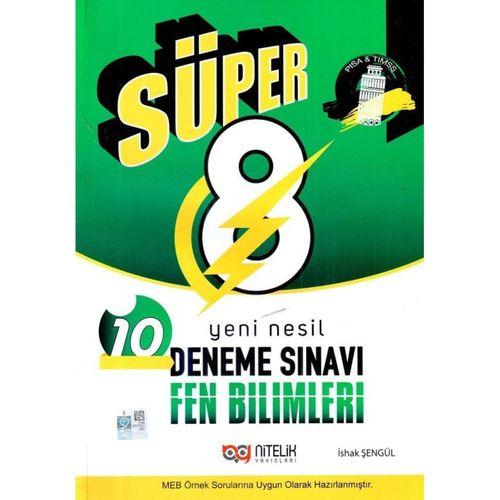 8. Sınıf Fen Bilimleri Süper 10 Deneme Sınavı Nitelik Yayınları