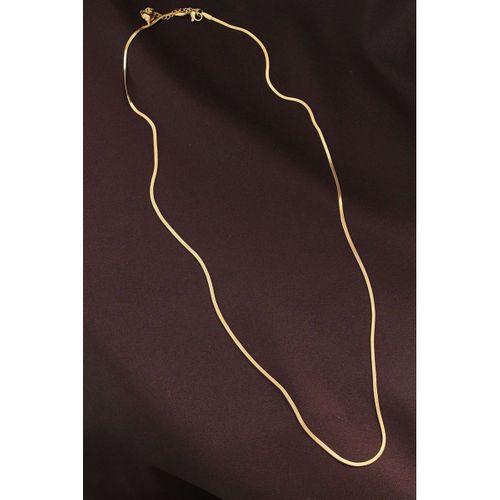 Çelik Gold Renk 60 cm İnce İtalyan Zincir Kolye