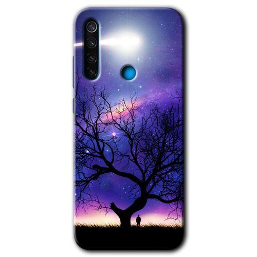 Xiaomi Redmi Note 8T HD Baskılı Kılıf + 9D Tam Ekran Koruyucu - Uzay Silüet