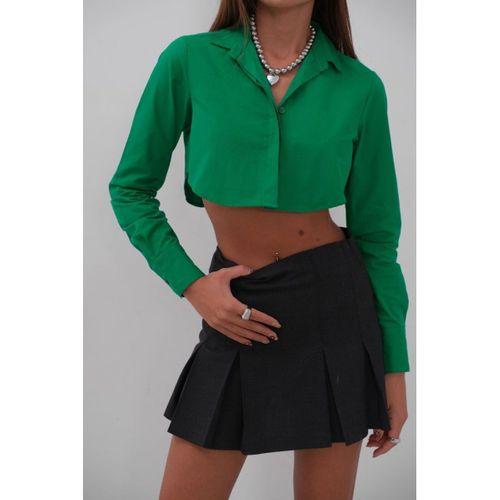 Manşet Detay Crop Gömlek