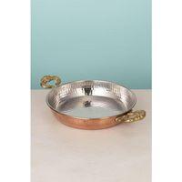 Turna Bakır Soylu Tava 1 No 14 Cm Kalın Kırmızı Turna7550-1