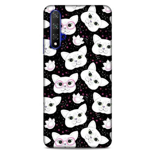 Lopard Huawei P Smart S 2020 Uyumlu Kılıf Kediler (30) Silicone Case Patiler