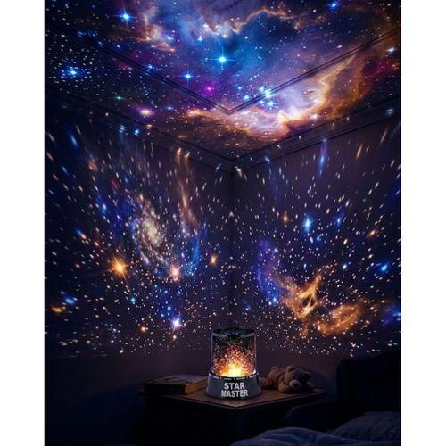 Yıldız Projeksiyon Gece Lambası Renkli Galaksi Işık Projektörü