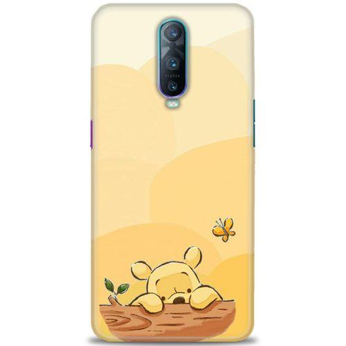Oppo RX17 Pro Kılıf HD Baskılı Kılıf - Winnie ve Kelebek + Tam Ekran Koruyucu
