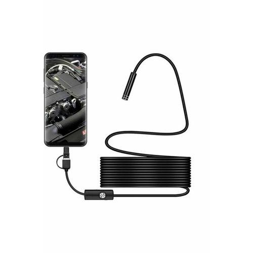 Endoskop 3 İn 1 Yılan Kamera Usb Micro Usb Type-c 20 Metre Sert Kablo