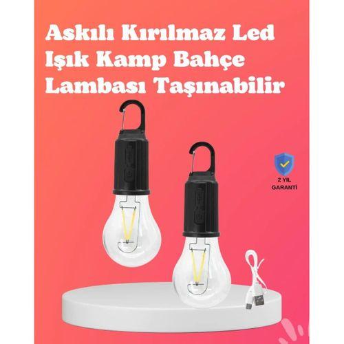 C Tipi Şarjlı Asılabilir Kamp Feneri