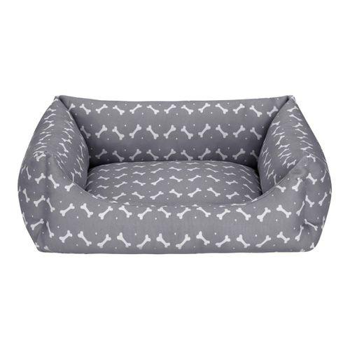 Pet Comfort Uniform Bone Gri-Beyaz Kedi ve Köpek Yatağı M 60x50cm