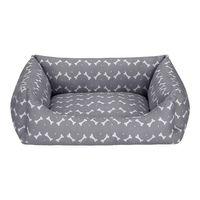 Pet Comfort Uniform Bone Gri-Beyaz Kedi ve Köpek Yatağı M 60x50cm