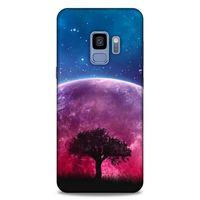 Lopard Samsung Galaxy S9 Uyumlu Kılıf Gece'S (39) Liquid Crystal Kılıf Pembe Ay